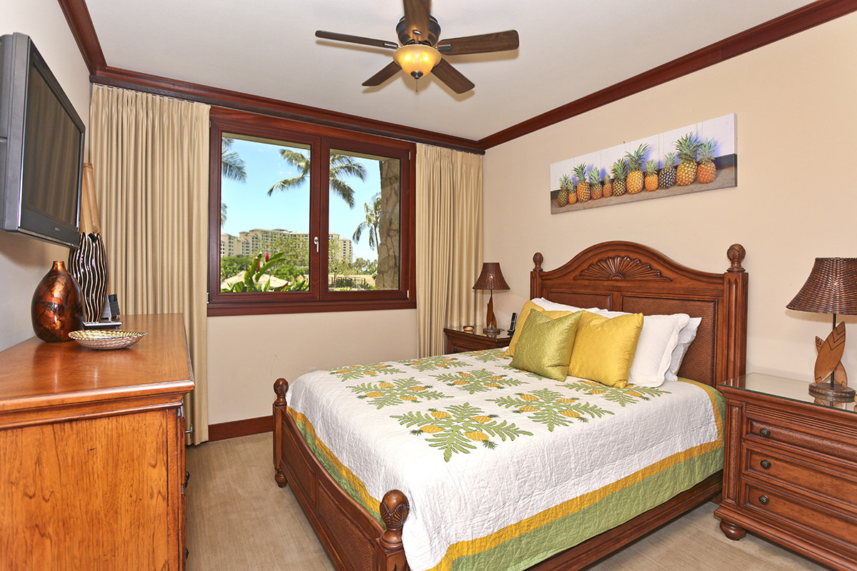 Bedroom in One of our 3 Bedroom Apartments in Hawaii.