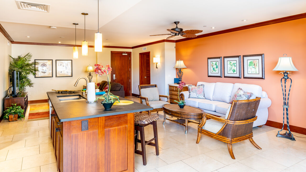 Living Area in One of Our Hawaii Flats.