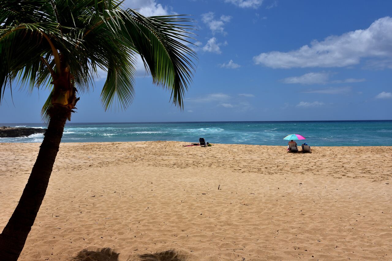 The Beach Near our Vacation Rentals in Makaha.
