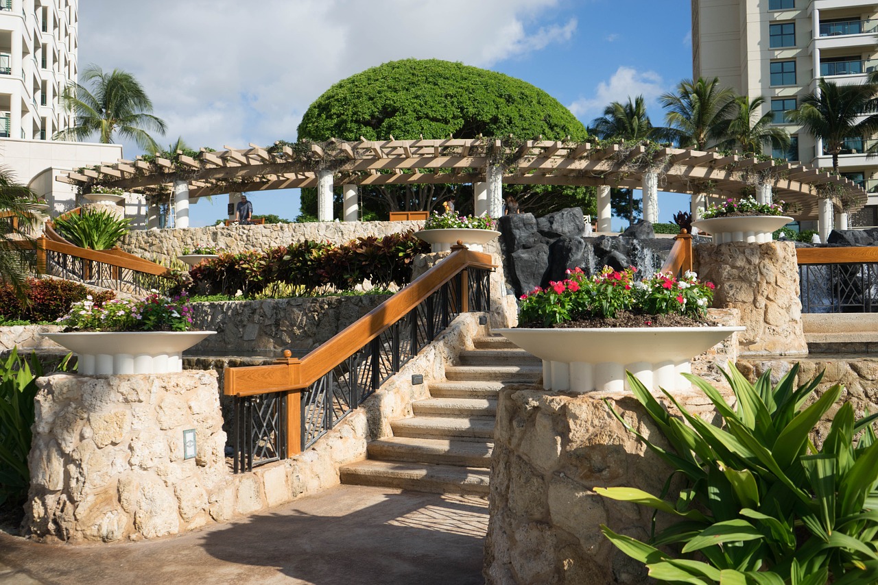 Entryway to our Oahu Mother's Day rentals