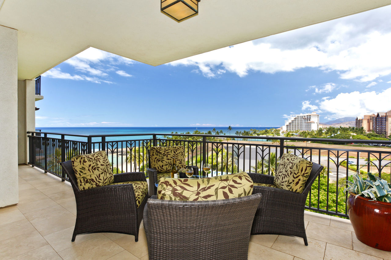 The View from the Balcony in One of Our Apartments Near Honolulu.