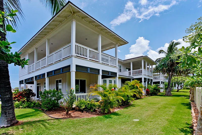 The exterior view of one of our homes for rent Big Island